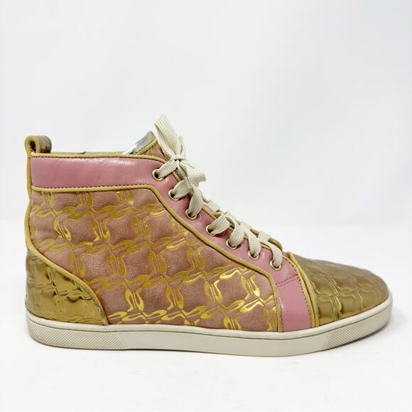 Christian Louboutin Bip Bip High Top Sneakers Shoes - Picture 7 of 12